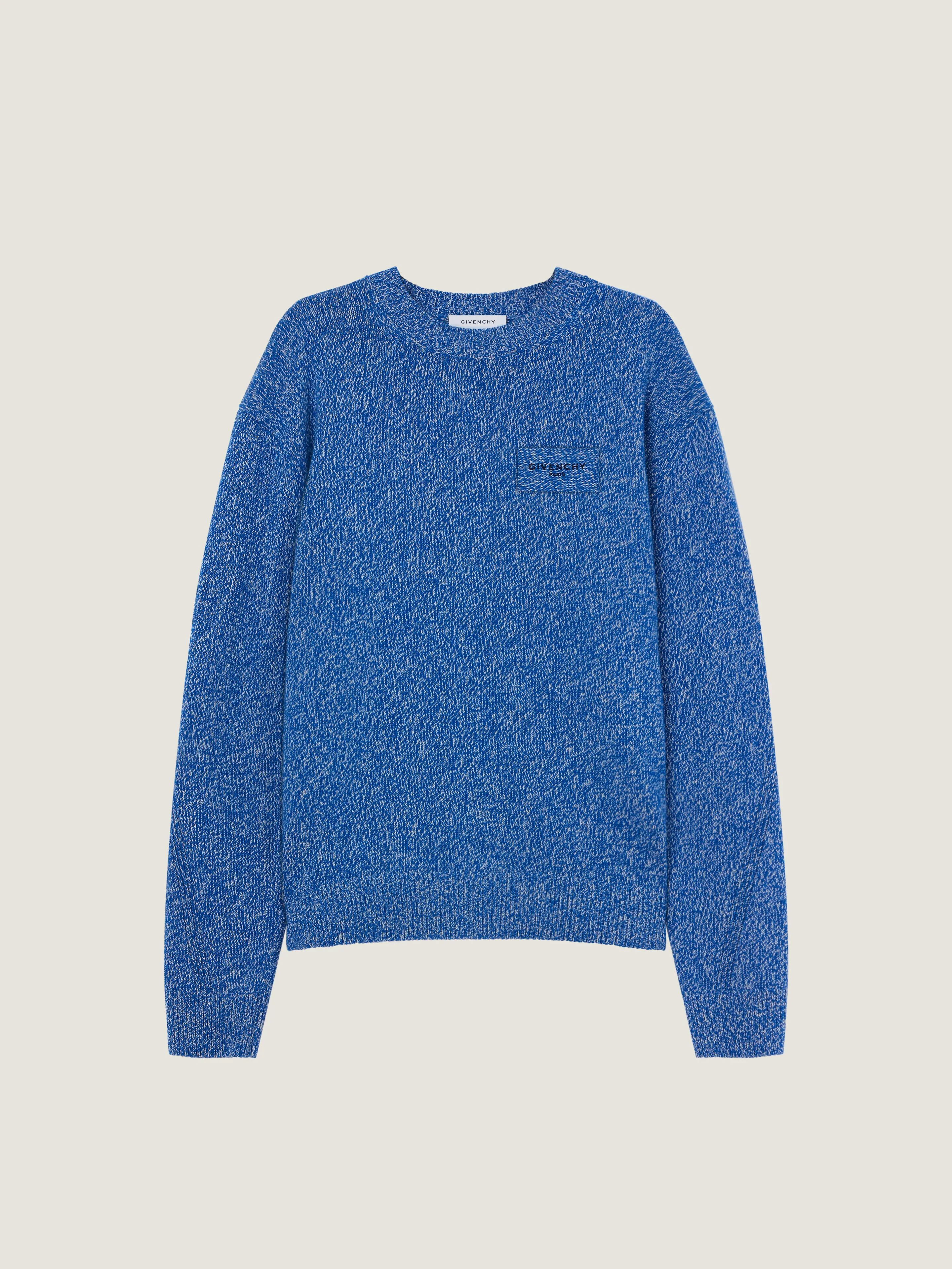 COUTURE SEAM SWEATER IN MOULINÉ WOOL AND CASHMERE - 1