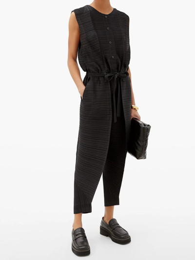 Pleats Please Issey Miyake Thicker Bounce technical-pleated jumpsuit outlook