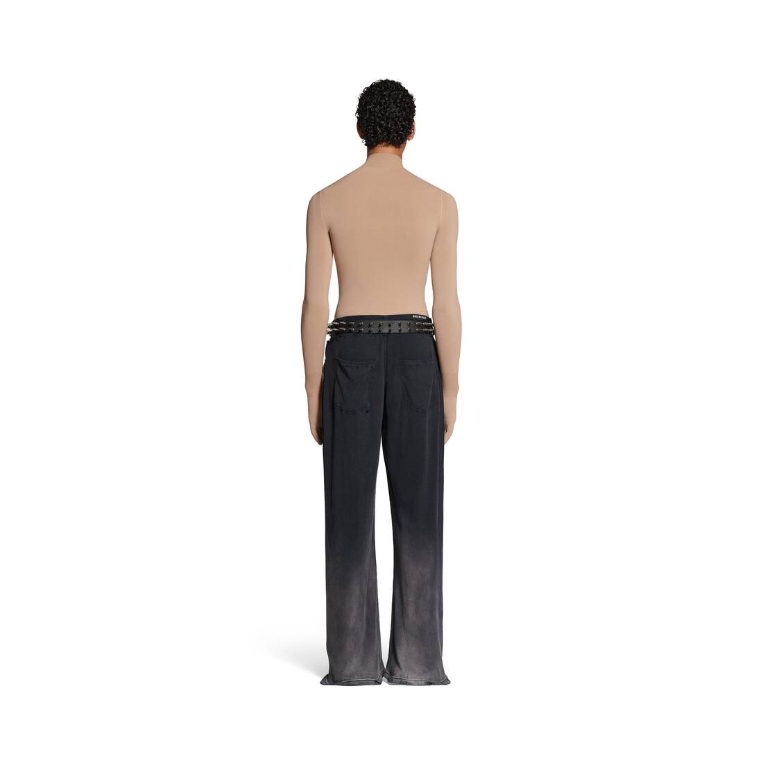 Pants in Black Faded - 4