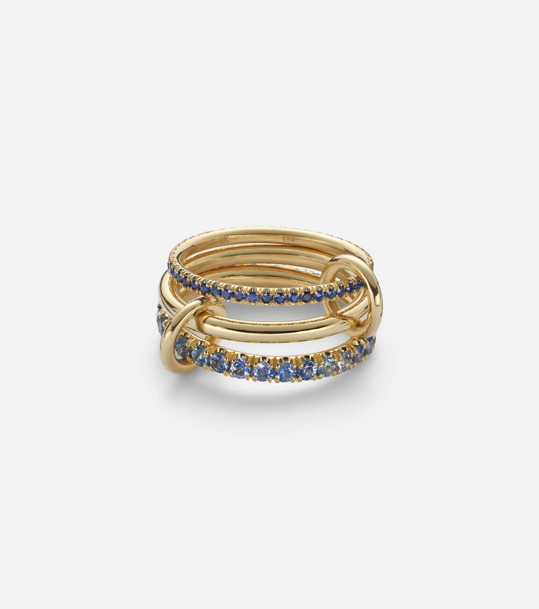 Norah 18kt gold ring with sapphires - 1