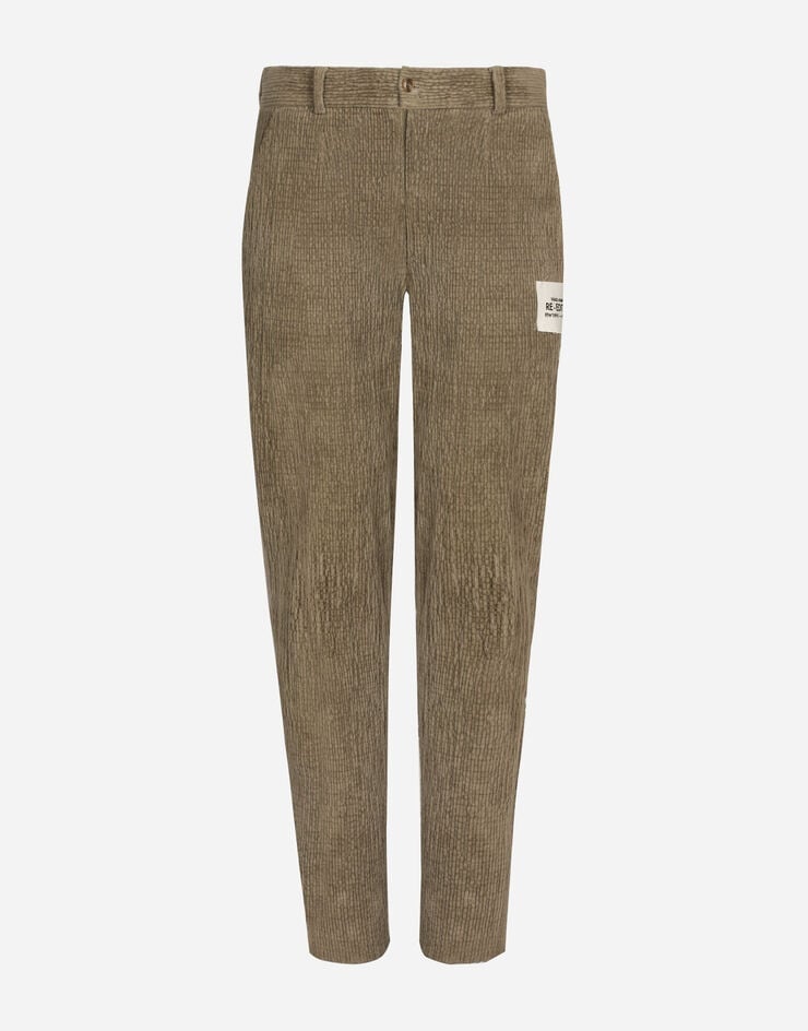 Corduroy pants with Re-Edition label - 1