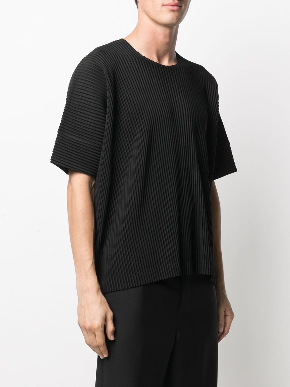 ribbed round-neck T-shirt - 3