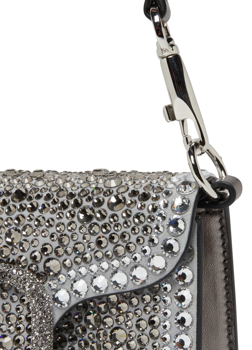 Small Locò rhinestone shoulder bag - 6