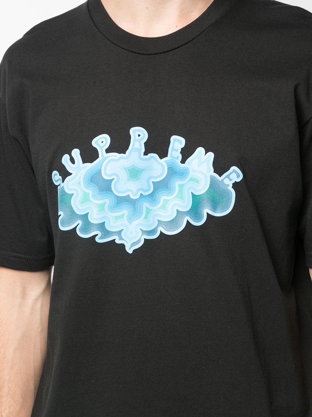 Cloud print T-shirt - 5