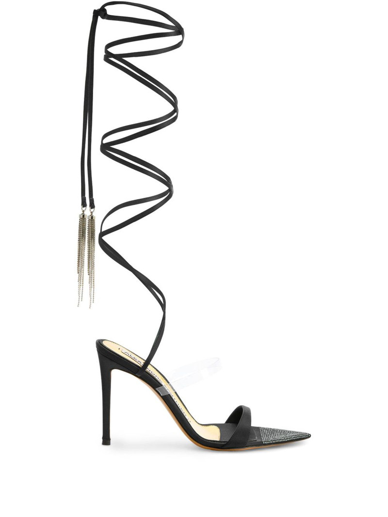 105mm mirrored-finish stiletto pumps 1