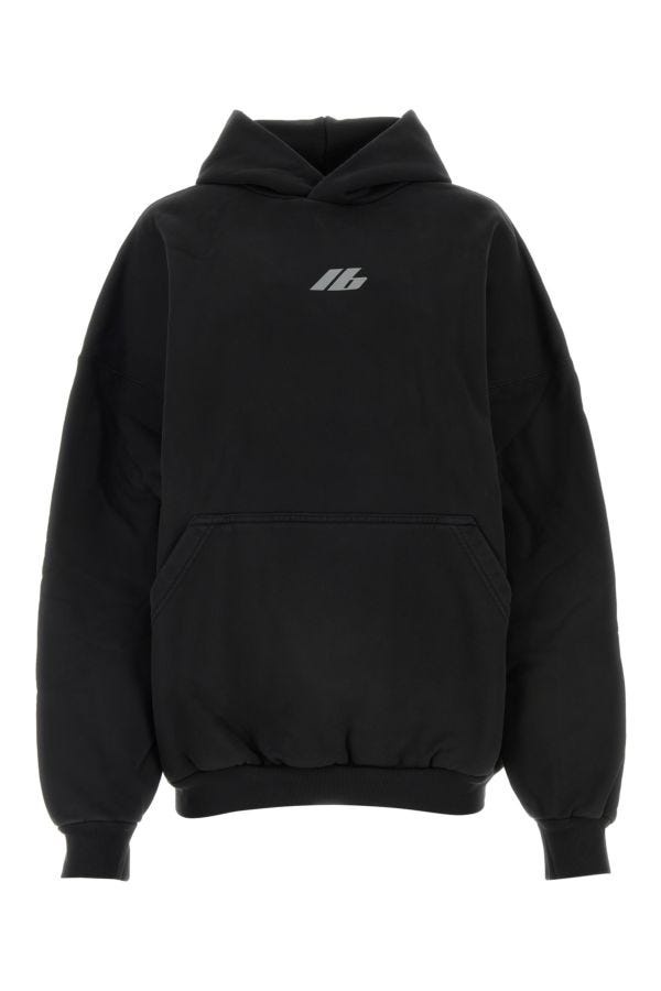 【送料&関税込】Balenciaga Black Cotton Oversize Sweatshirt BALENCIAGA Black cotton oversize sweatshirt