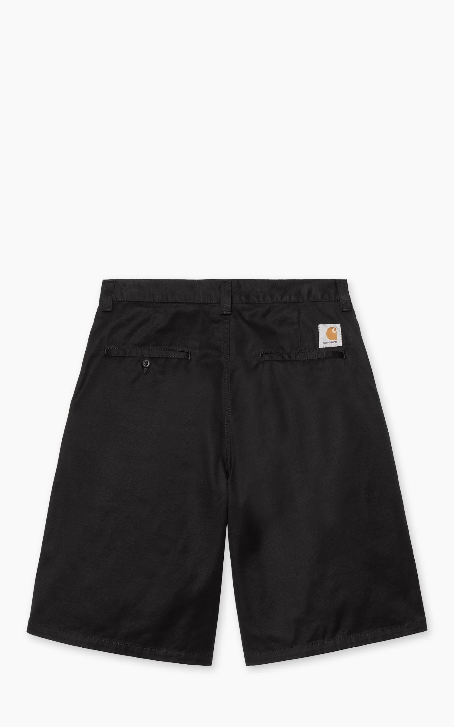 CARHARTT WIP BRADER SHORT RINSED BLACK - 1