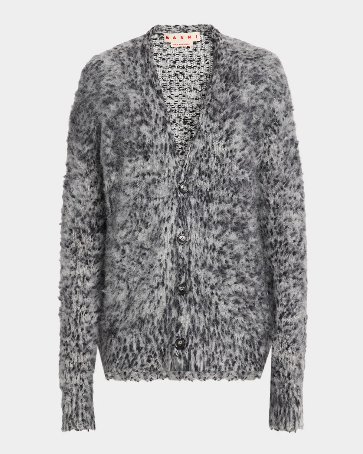 Men's Oversized Alpaca Blend Cardigan - 1