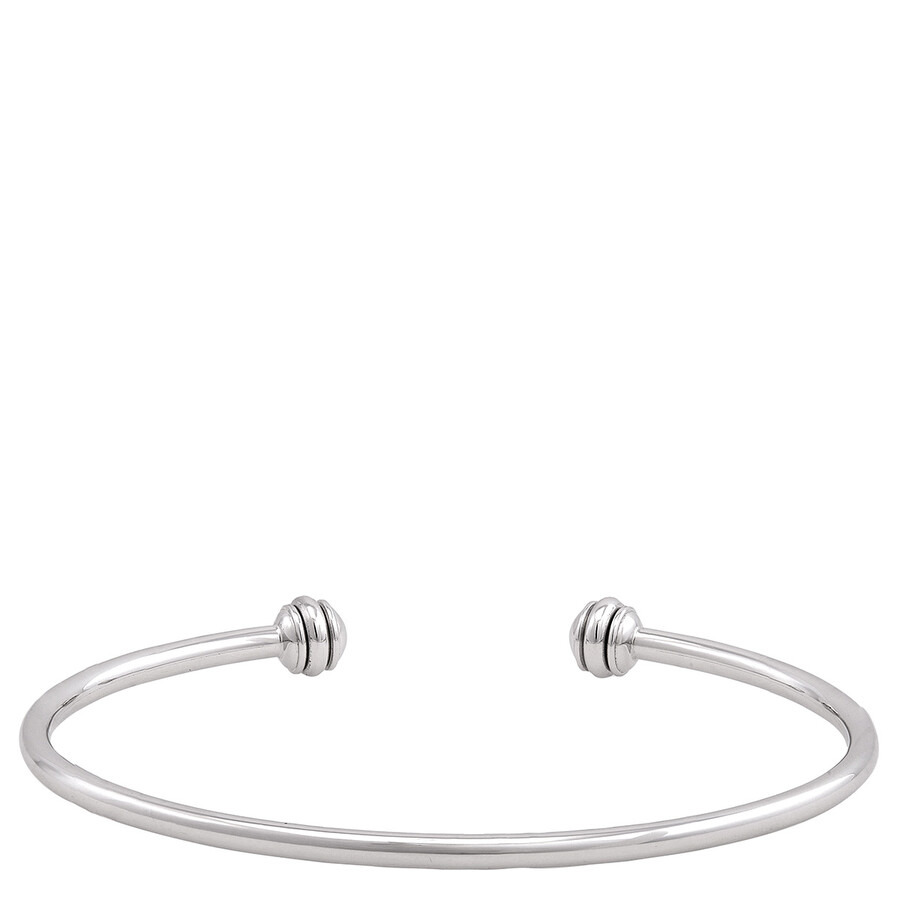 Piaget Possession 18K White Gold Open Bangle, Size 16 - 3