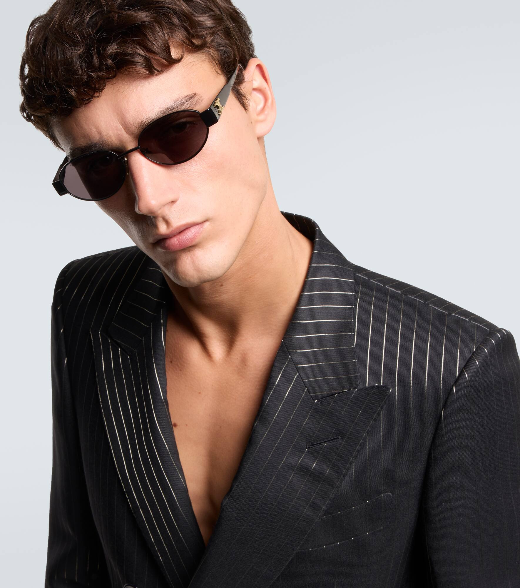 Triomphe Metal 01 oval sunglasses - 3