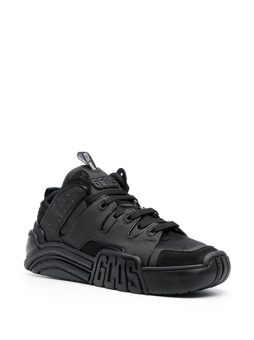 low-top lace-up sneakers - 2