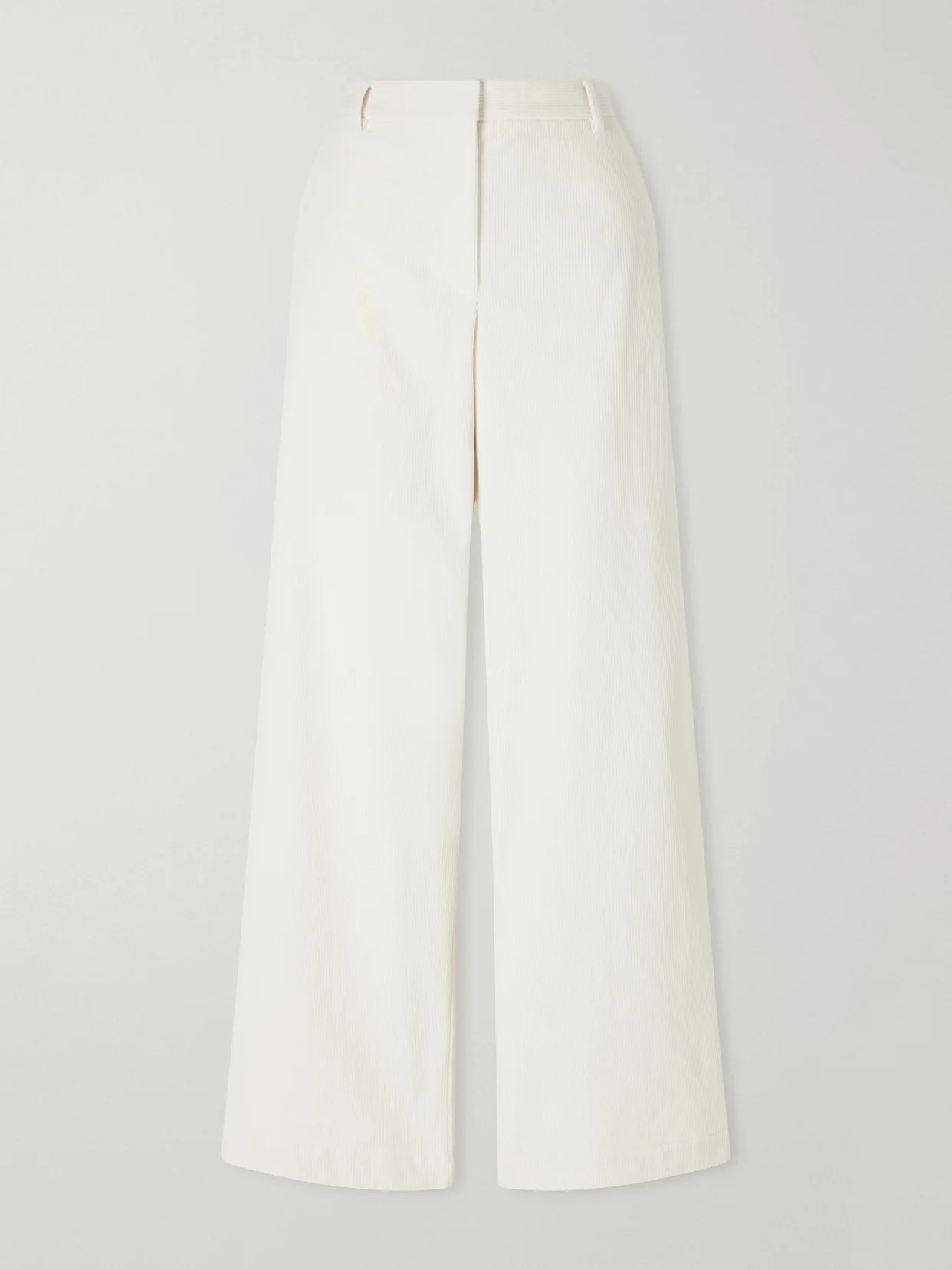 Dylan Ribbed Cotton Wide-leg Pants - 1