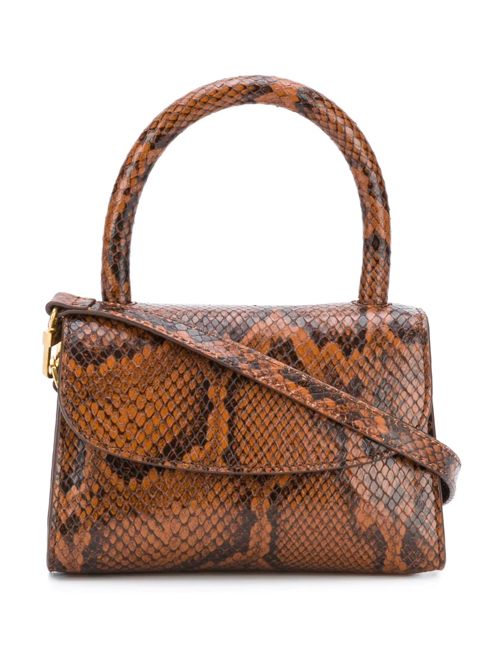 Mina snakeskin effect mini bag - 1