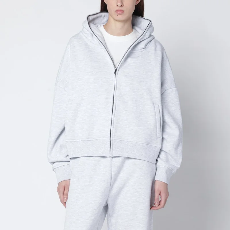 Black washed zip hoodie - 1