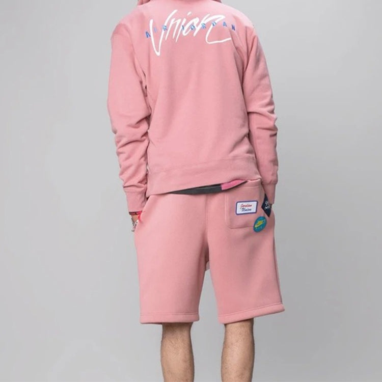 Air Jordan x Union LA Flying High Hooded Sweatshirt 'Rust Pink' CV1348-685 - 4