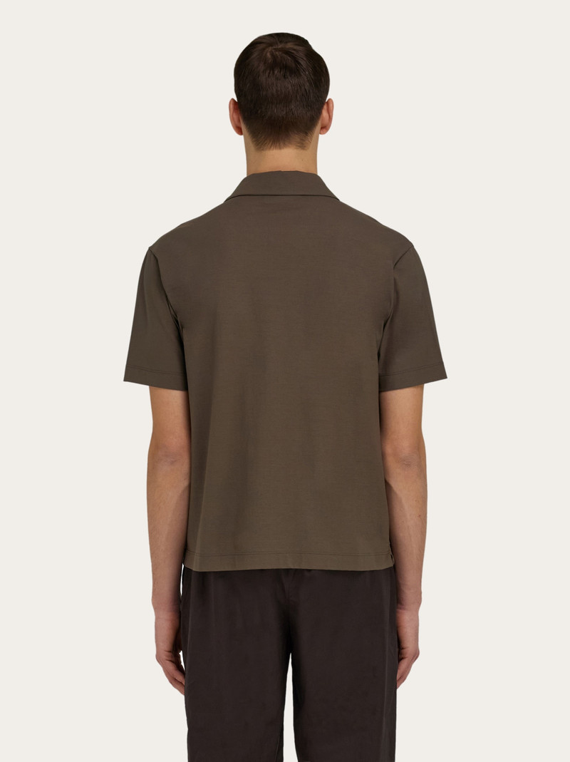 Crêpe voile polo shirt 3