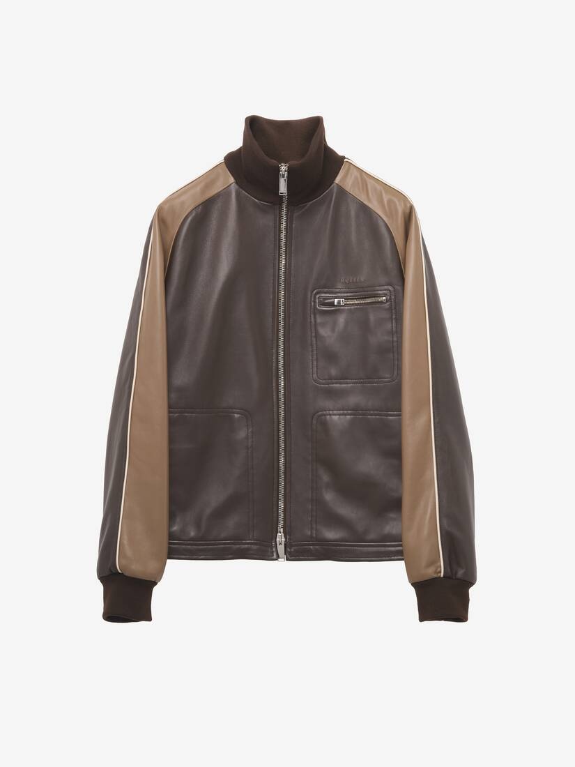Leather Tracksuit Jacket - 1