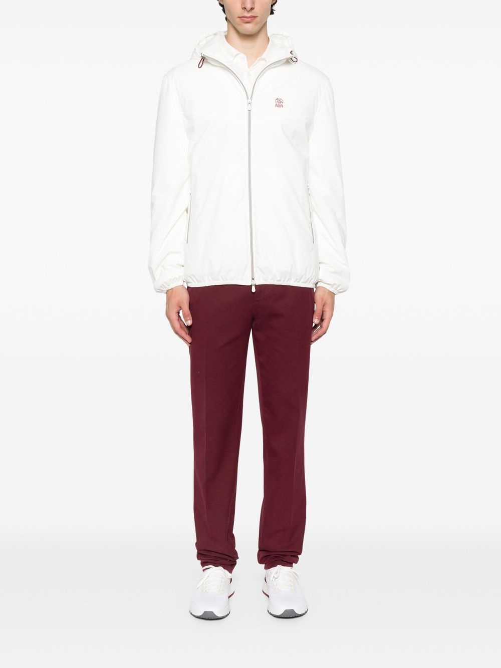 hooded zip-fastening jacket - 2
