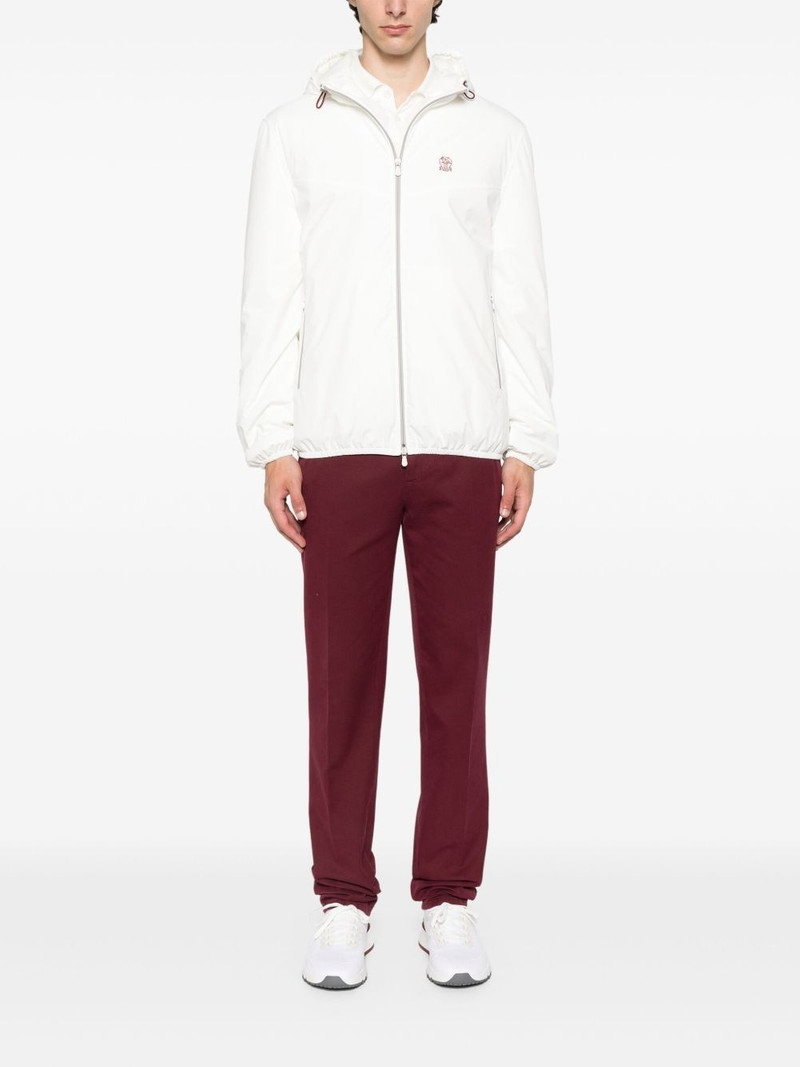 Brunello Cucinelli hooded zip-fastening jacket outlook