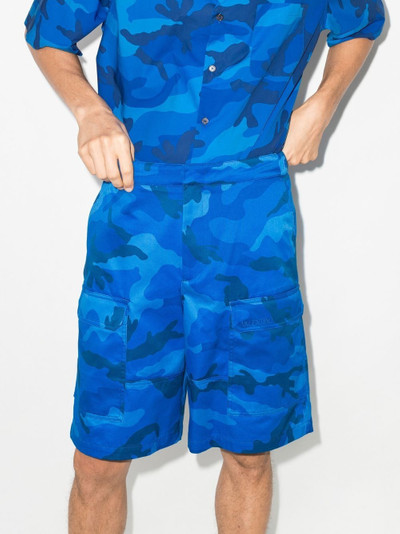 Valentino camouflage-print cargo shorts outlook