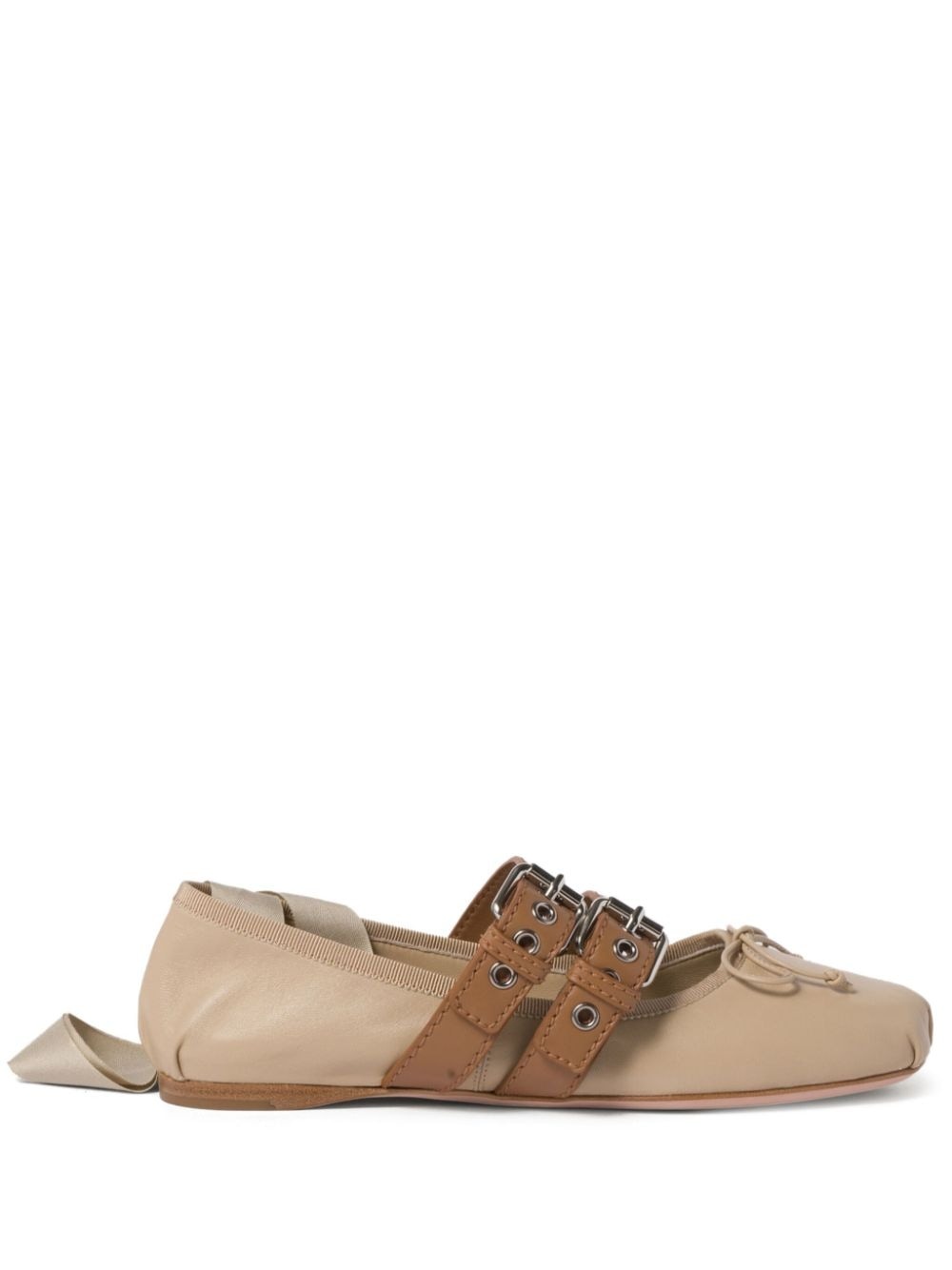 buckled ballet pumps - 1