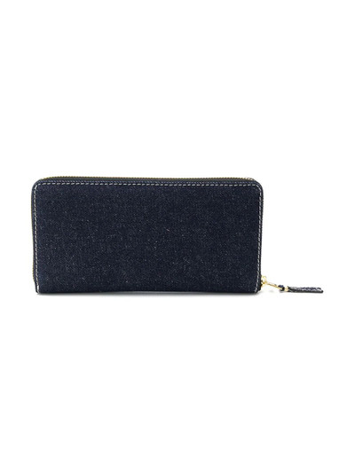 Comme Des Garçons denim zip around wallet outlook