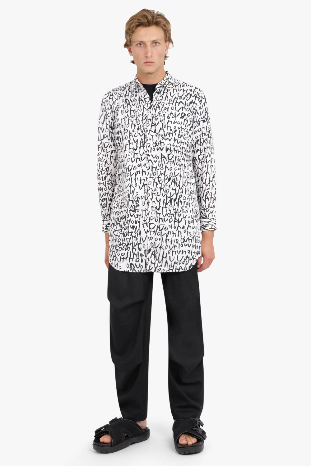TECHNICAL SHINY WOOL PANTS | BLACK - 2