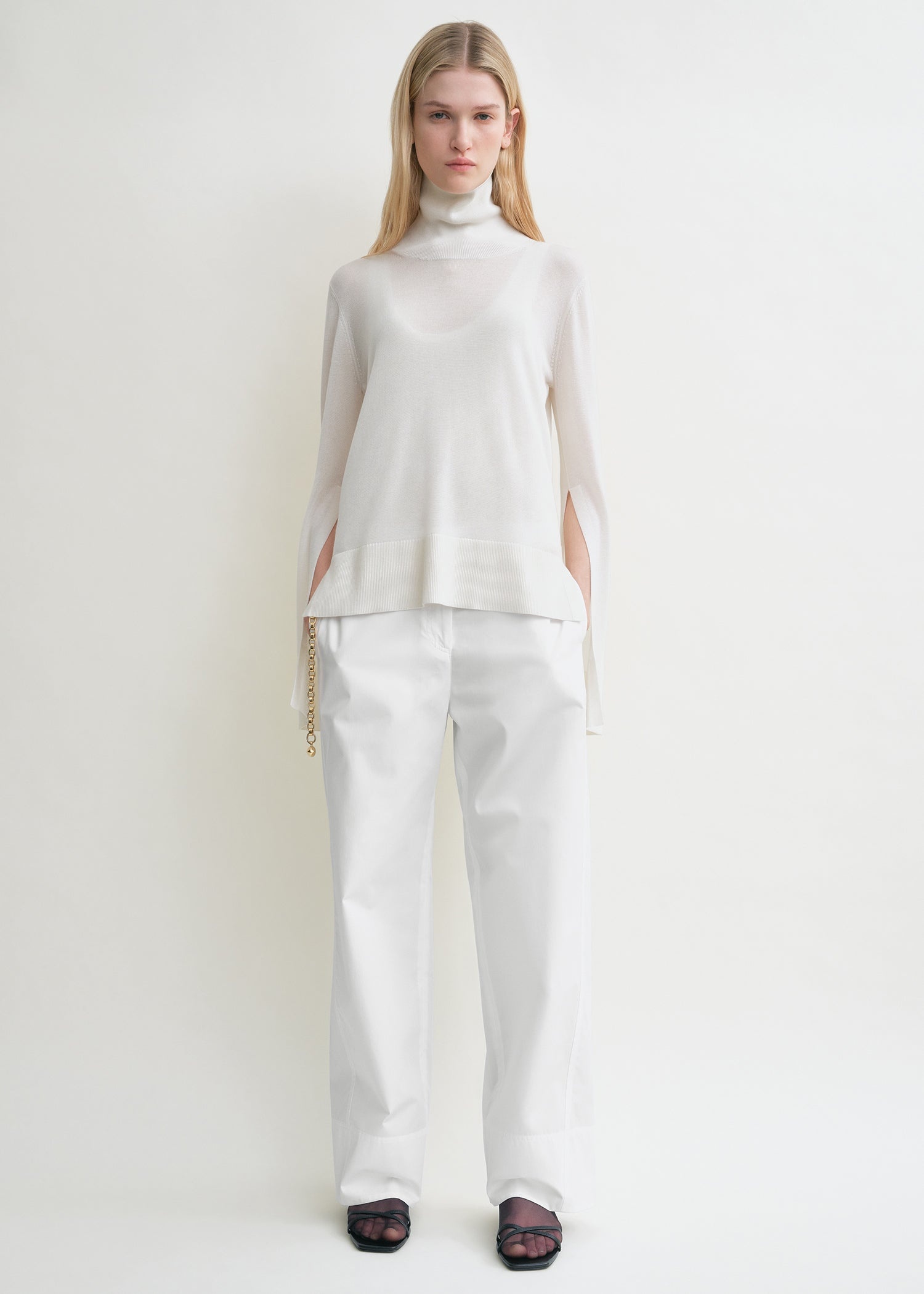 Twisted seam trousers white - 2