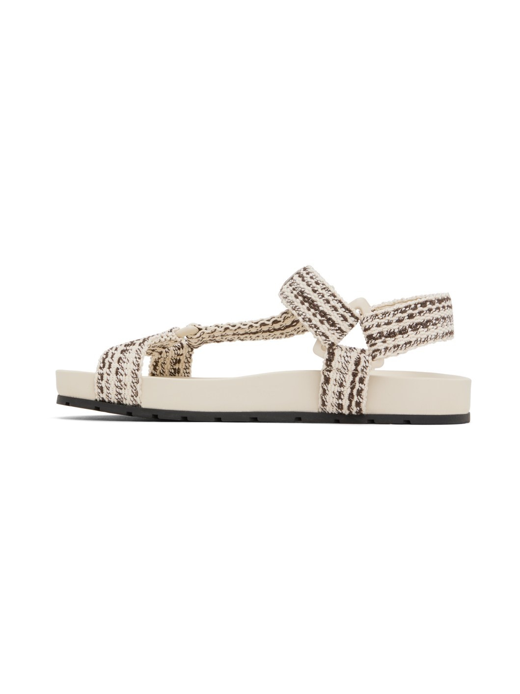 Off-White & Brown Trip Sandals - 3