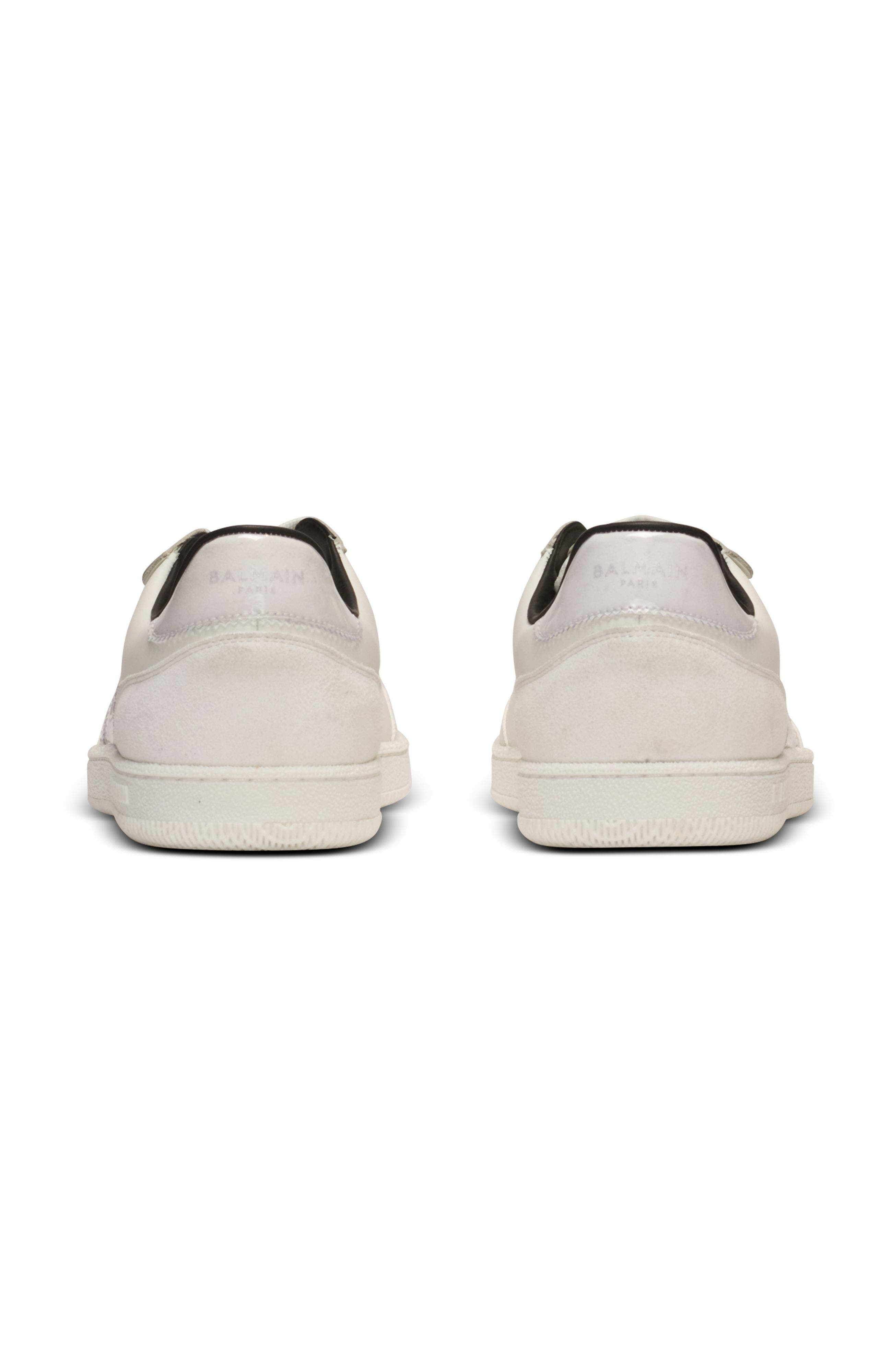 Suede Balmain Swan trainers in White at Nordstrom - 4