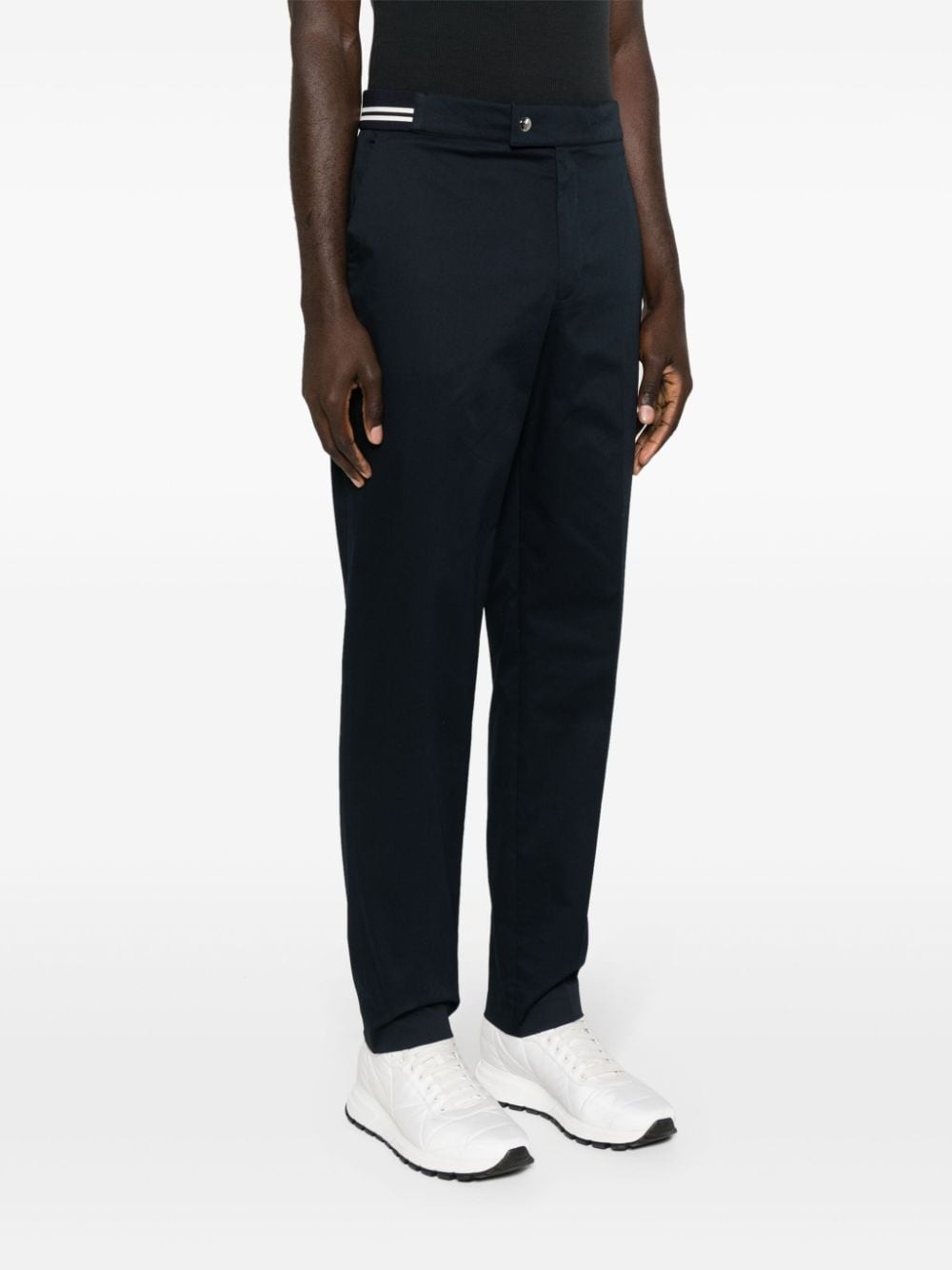 striped-detail tapered trousers - 3