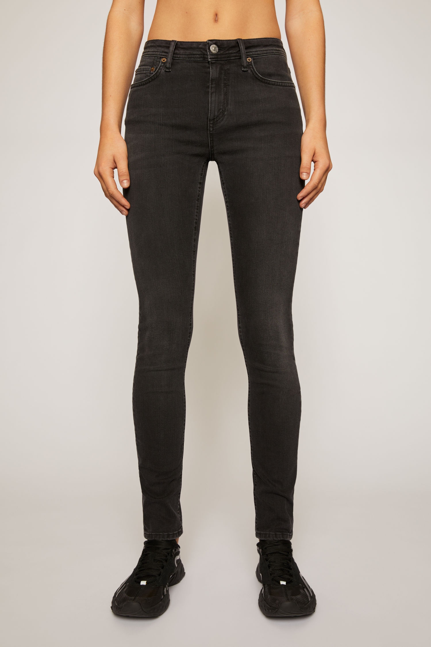 Skinny fit jeans used black - 2