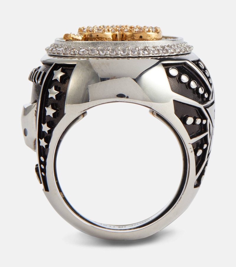 Miu Miu Crystal-embellished ring outlook