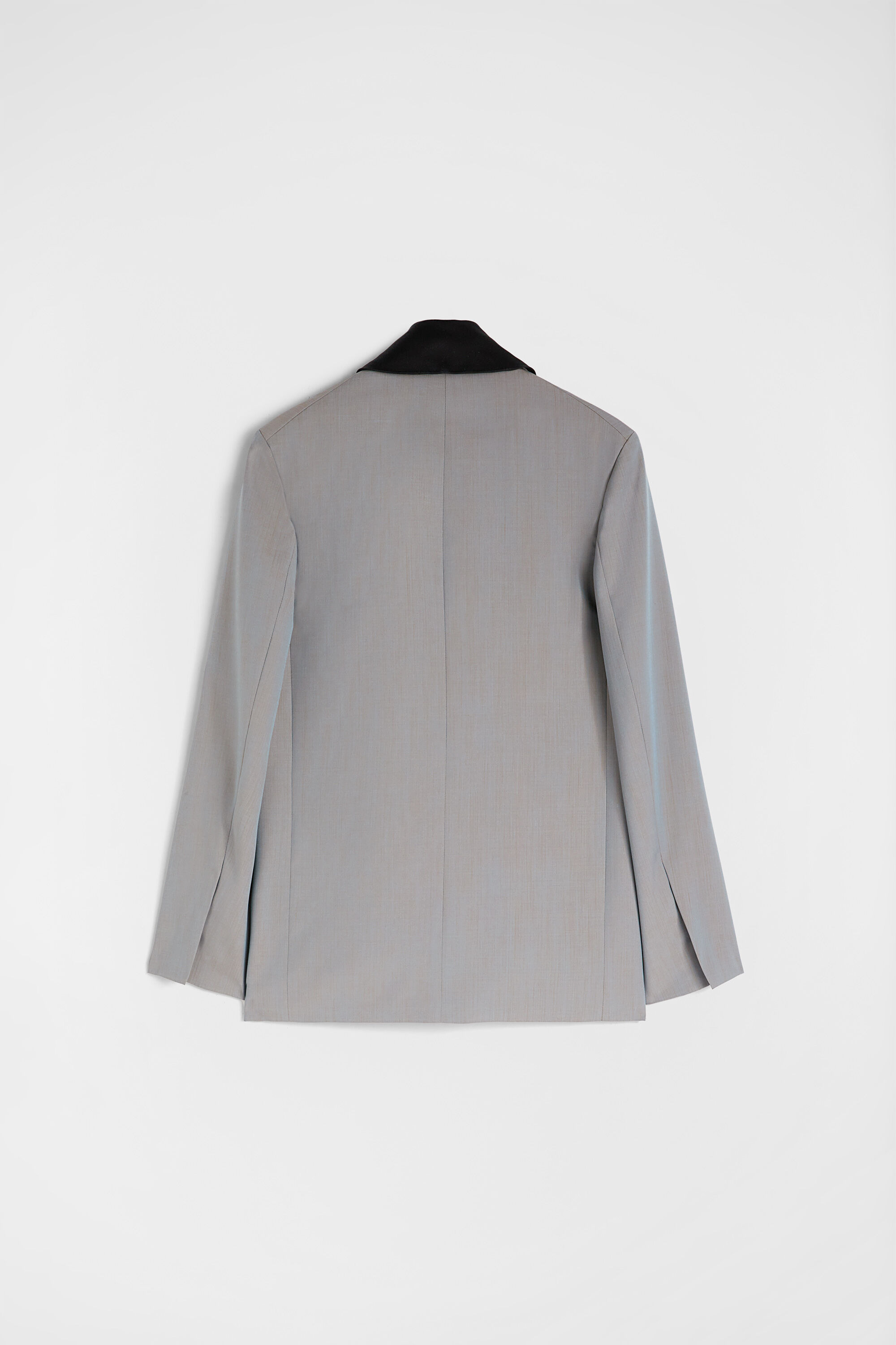 Wool Poplin Tailored Jacket - 3