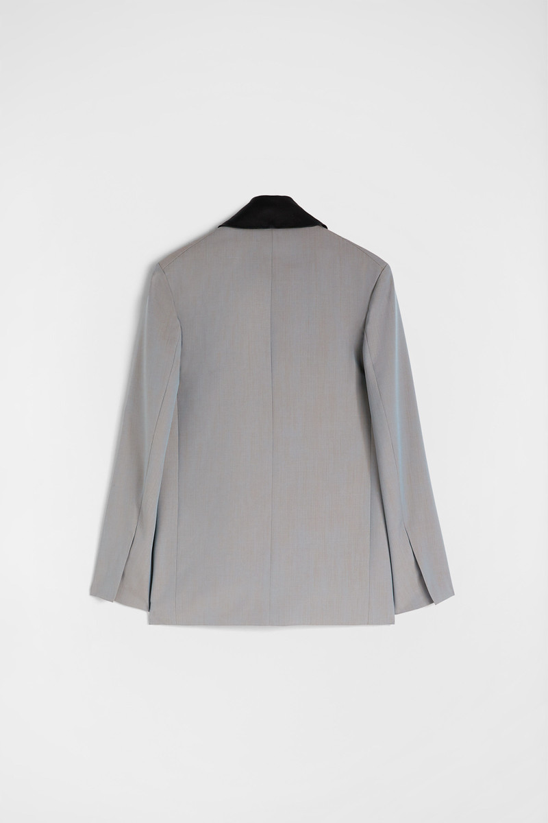 Wool Poplin Tailored Jacket 3