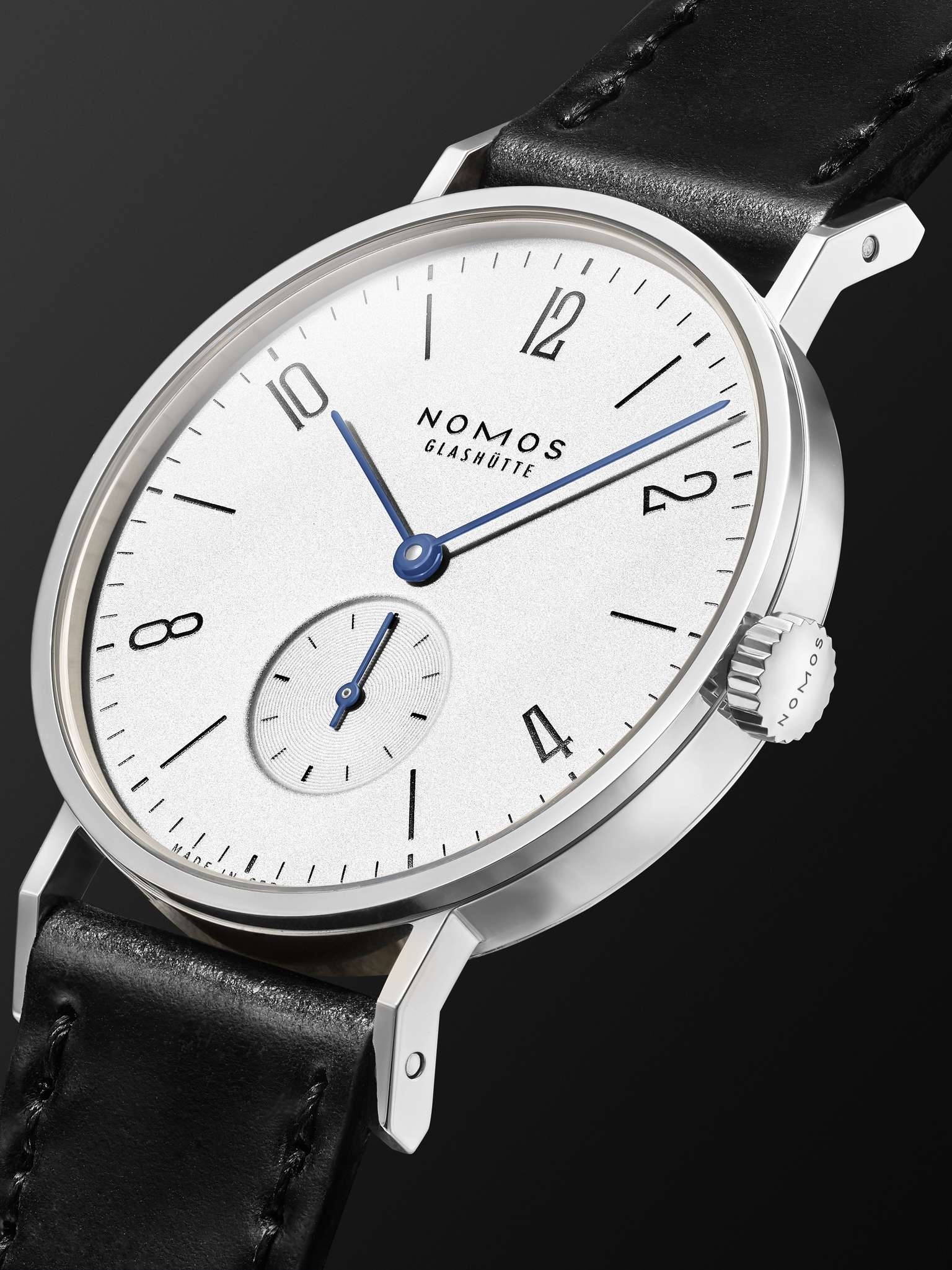 Tangente Hand-Wound 35mm Stainless Steel and Leather Watch, Ref. 139 - 3