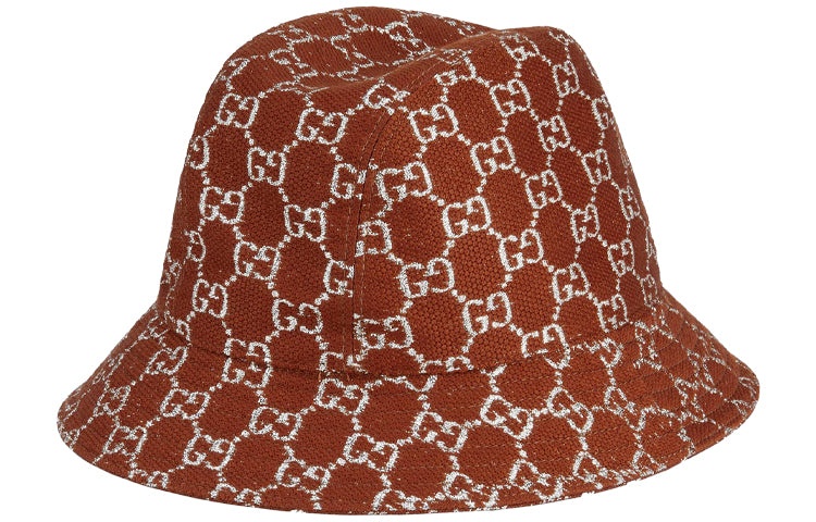 Gucci GG Lamé Bucket Hat 'Brown Silver' 631951-3HK74-2500 - 2