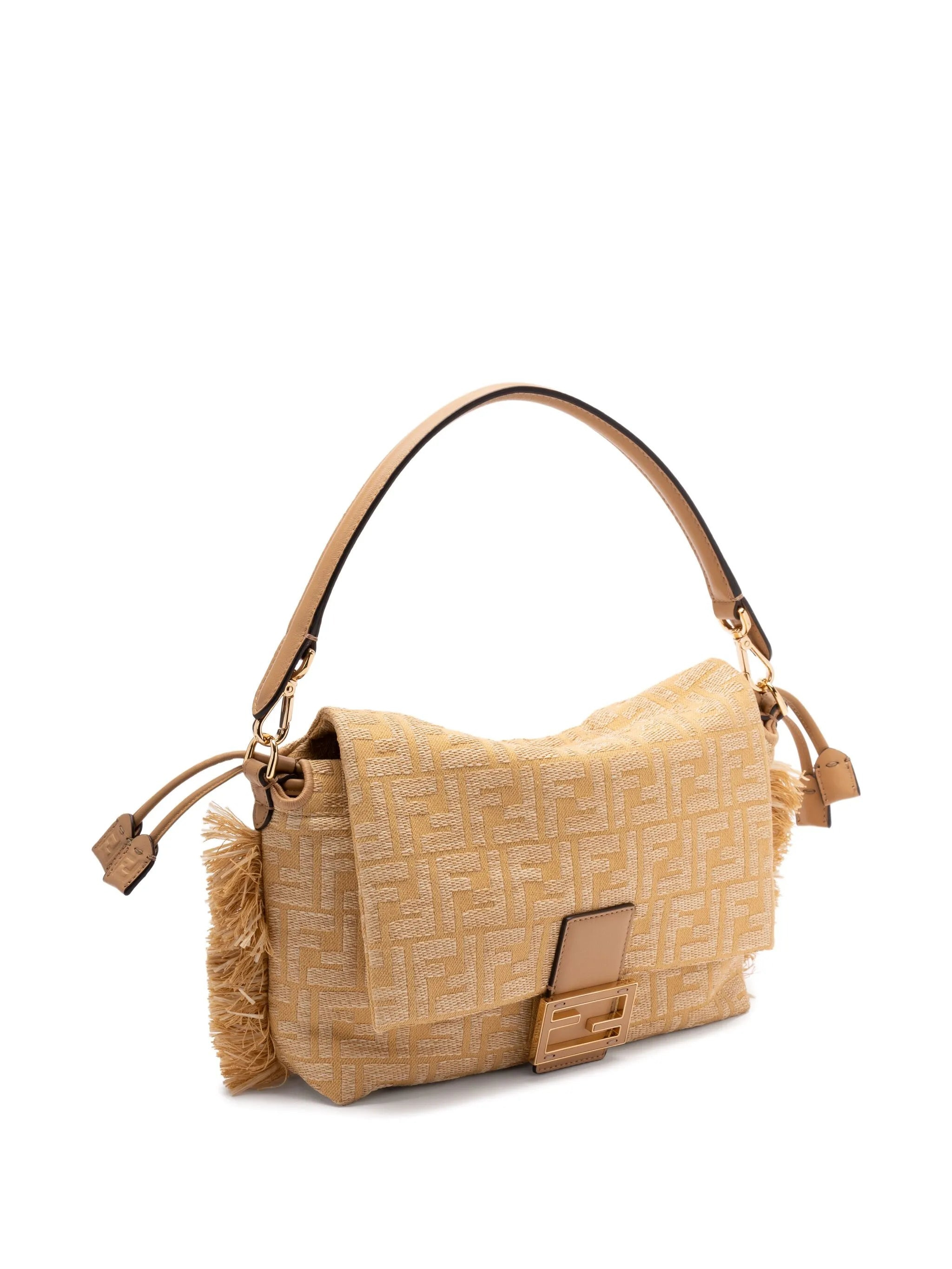 Zucca Mamma fringed canvas shoulder bag - 3