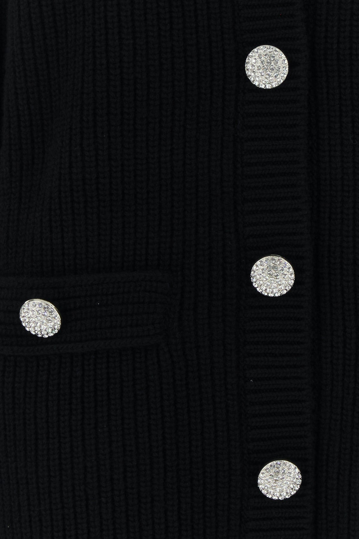 Black wool oversize cardigan - 3
