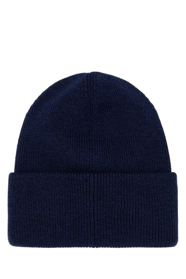 Blue wool beanie hat - 2