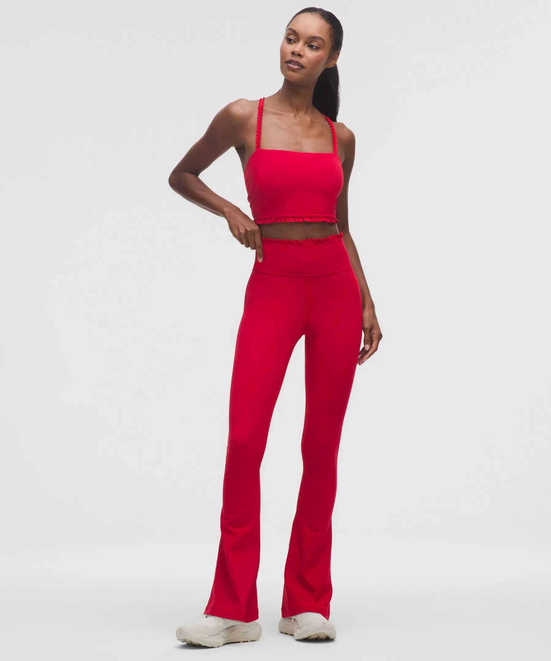 Nulu Ruffle-Trim Flared Pant - 1