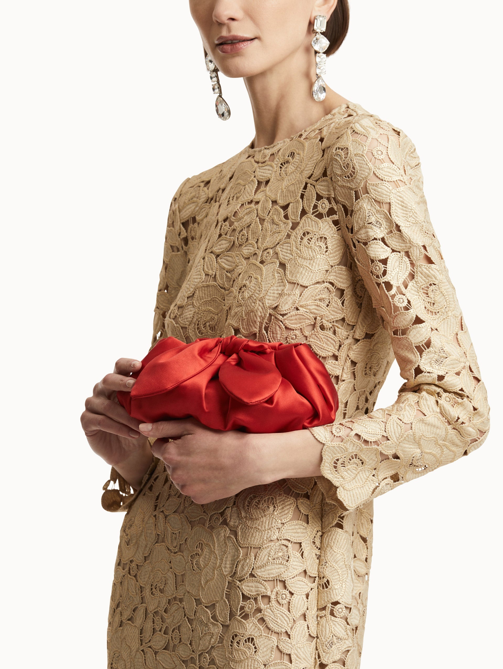 MINI SATIN BOW CLUTCH - 2