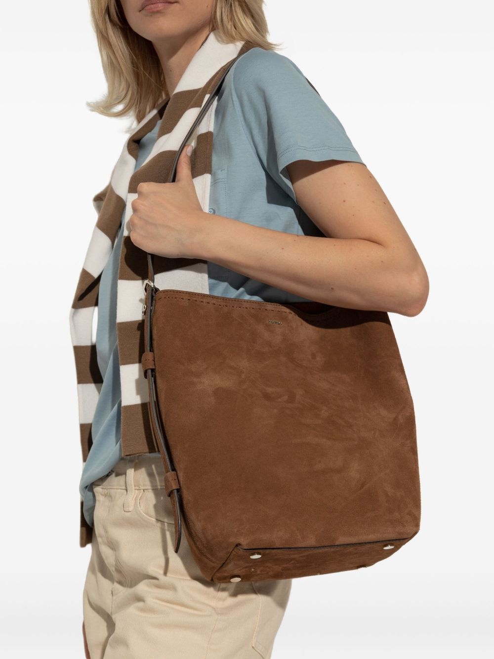 Archeti suede shoulder bag - 3