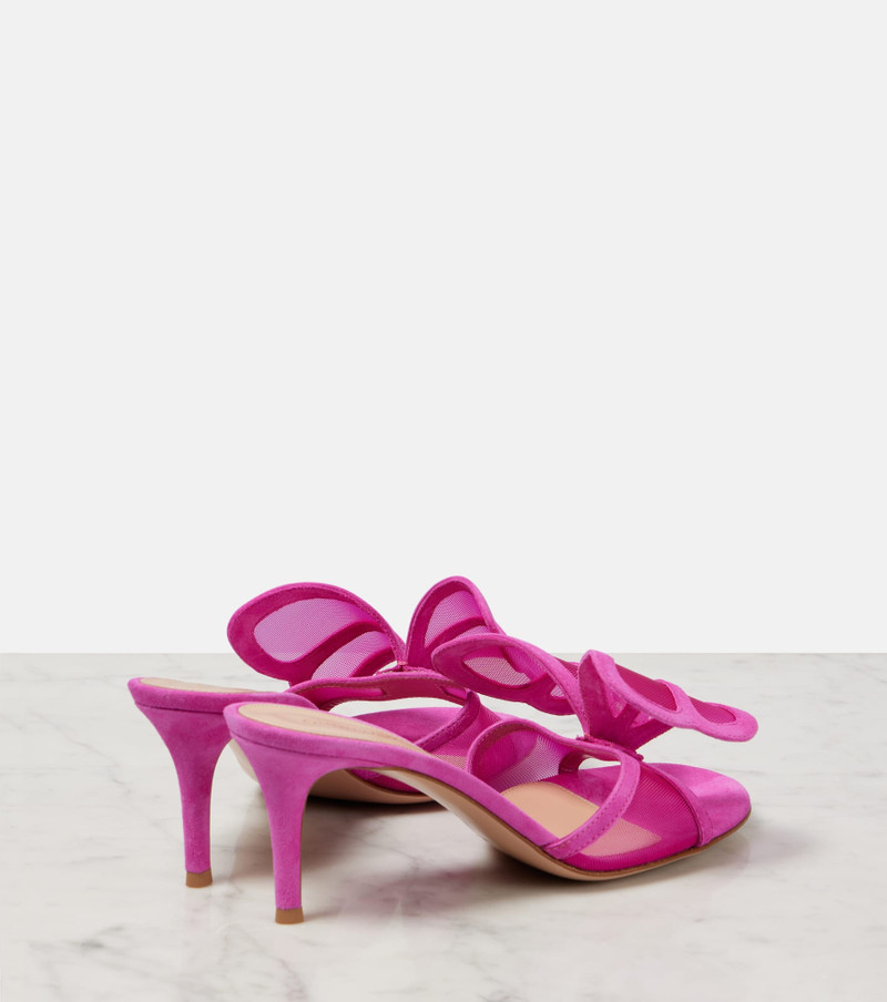 Gianvito Rossi Ilia 70 mesh mules outlook