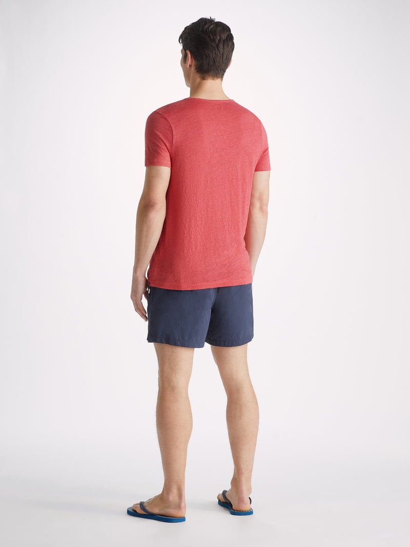 Men's T-Shirt Jordan Linen Soft Red - 5