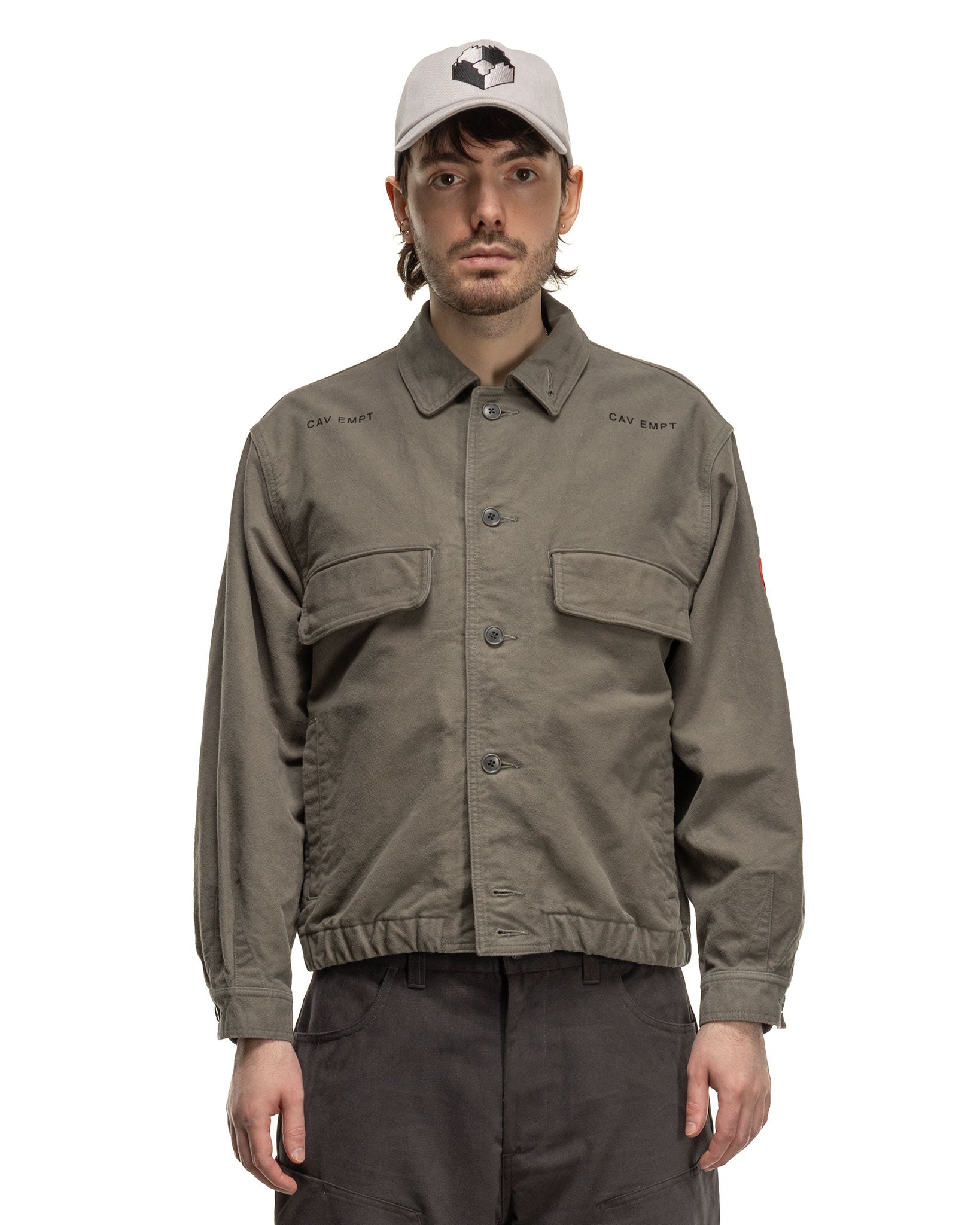 C.E(シーイー) \"MOL SKIN BUTTON JACKET\" Cav Empt MOL Skin Button Jacket Grey | havenshop | REVERSIBLE