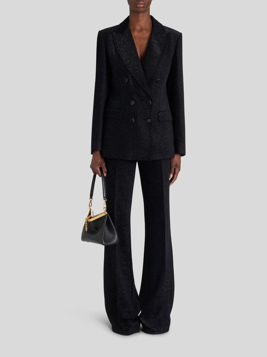 DOUBLE-BREASTED JACKET WITH PRINTED LINING - 3