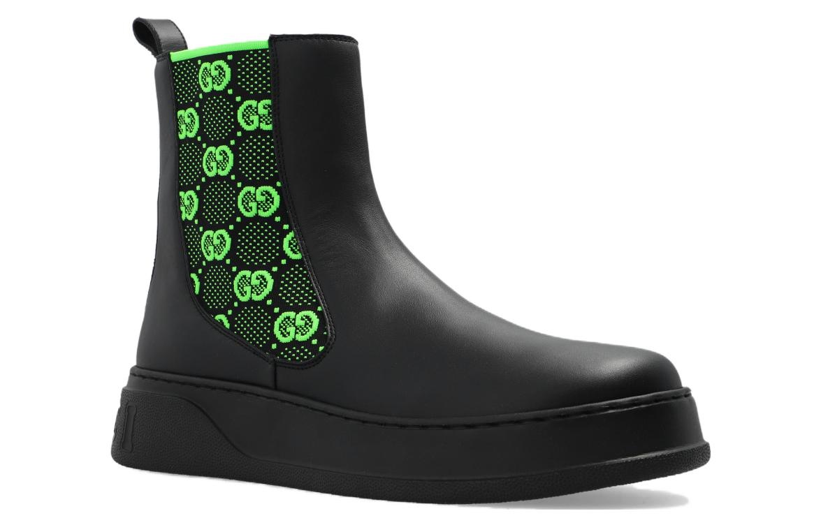 Gucci GG Leather Boot 'Black' 718713-AAA8L-1065 - 3
