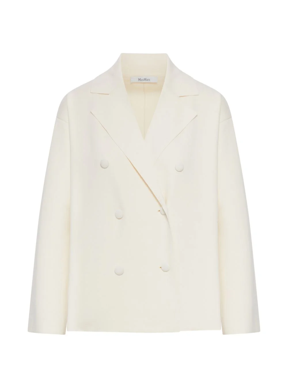 double-breasted crêpe jacket - 1