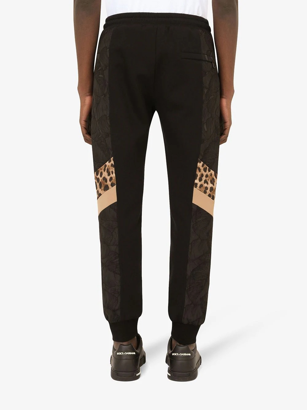 leopard print track pants - 4